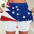 thumbnail image 2 of Ruimatai Women's High Waisted 2 in 1 Flowy Skort Star Print Athletic Tennis Skirt with Built in Shorts for Gym Daily Wear, 2 of 6