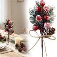 thumbnail image 5 of 5 Pcs Fall Floral Stems,Artificial Christmas Glitter Berry Stems,Lifelike Greenery for Wreaths Christmas Tree Twig Picks for Winter Vase Fillers,Holiday Craft Decorations, 5 of 5