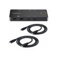 thumbnail image 2 of StarTech.com 2-Port USB-C KVM Switch, Single-4K 60Hz HDMI Monitor, Dual-100W Power Delivery Pass-through Ports, Bus Powered, USB Type-C/USB4/Thunderbolt 3/4 Compatible - Small Form Factor (C2-H46-UC2-PD-KVM) - KVM switch - 2 x KVM / audio / USB - 1 local user - desktop, 2 of 9