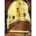 thumbnail image 2 of Head, Danny 25x32 Black Ornate Wood Framed with Double Matting Museum Art Print Titled - Italian Archway, 2 of 4
