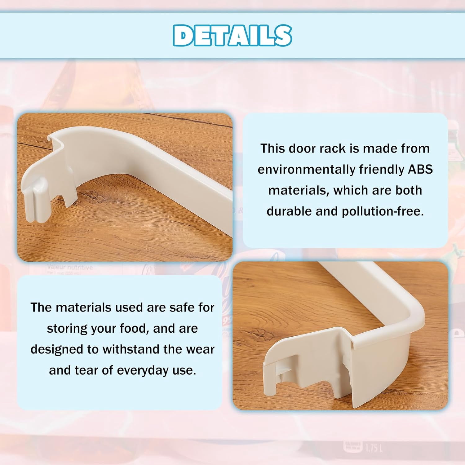 DanYee 240535201 (Middle) Replacement Refrigerator Door Rack Compatible with Electrolux Frigidaire Gibson Kelvinator Westinghouse Refrigerator Door Shelf