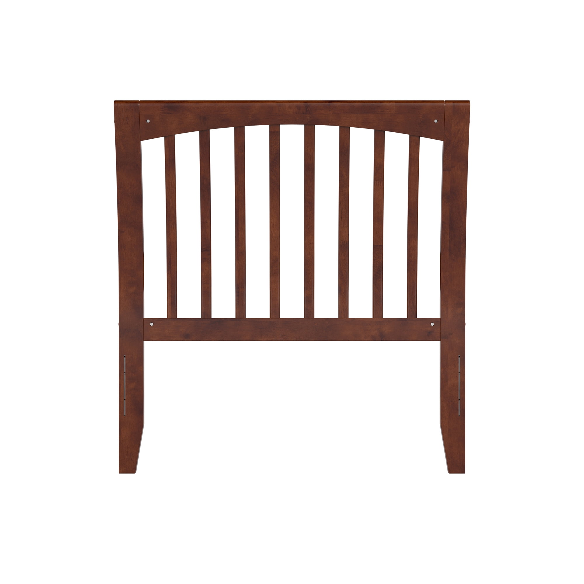 AFI Orleans Twin Sleigh Solid Wood Slat Headboard, Walnut