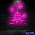 thumbnail image 3 of Handmadetneonsign Japanese Temple Neon Sign, Japan Pagoda Led Sign, Pagoda Home Wall Decor 92840, 3 of 5