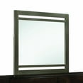 thumbnail image 2 of Walnut Wooden Transitional Rectangular Mirror, 2 of 2