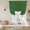Sage Green, variant on Ombre Waves Tie Up Curtains for Windows, Adjustable Balloon Window Shades, Abstract Art Gradient Sage Green Modern Kitchen Window Treatments Farmhouse Short Curtains with Rod Pocket 42"x45"
