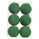 thumbnail image 3 of 6 bolas navideñas flocadas para colgar en el árbol de Navidad, surtido de 6 cm. Verde, 3 of 9