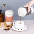thumbnail image 3 of Visland 480ml Wheat Straw Coffee Tea Mug with Lid | Takeaway To Go Travel | Wheat Straw | Reusable Environmentally Eco Friendly Portable Dishwasher Safe, 3 of 5