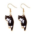 thumbnail image 1 of Pares de lindos pendientes colgantes de gato Divertidos pendientes estéticos de gatito de dibujos animados Regalos de cumpleaños para amantes de los animales y los gatos, 1 of 5