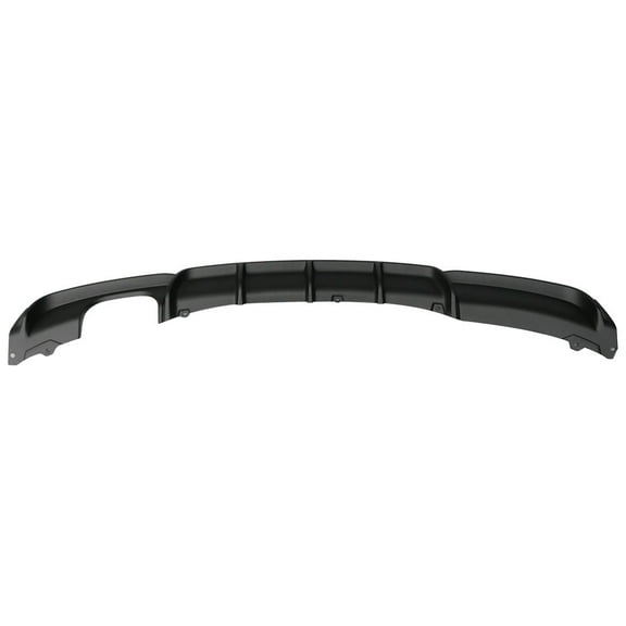 Ikon Motorsports Compatible with 12-18 BMW F30 MT M Sport Rear Bumper Diffuser Twin Muffler Single Out