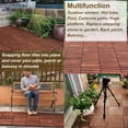thumbnail image 2 of Urday 10 PCS Interlocking Deck Tiles, 12"x12" Solid Acacia Wood Patio Flooring, Waterproof Outdoor Tiles for Garden, Balcony and Poolside, Brown Stripe, 2 of 10