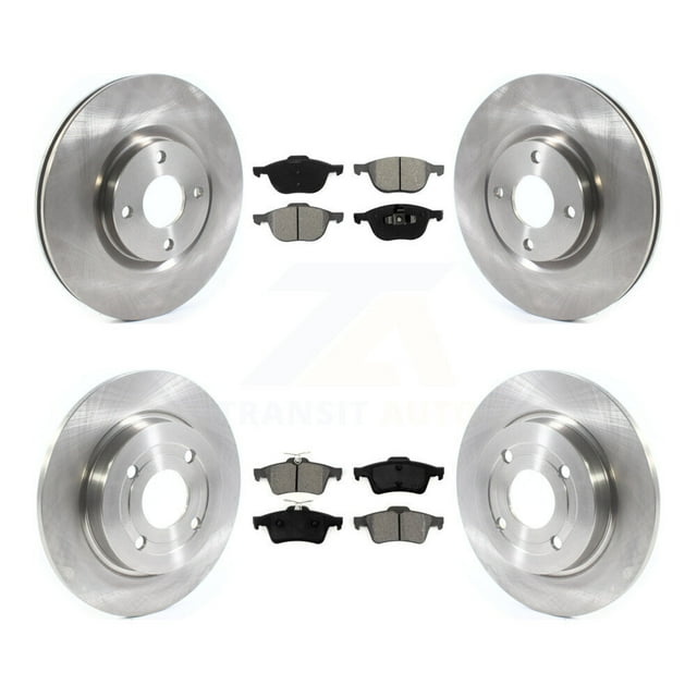 Transit Auto Front Rear Disc Brake Rotors and Semi-Metallic Pads Kit for Car 2018-2022 Ford EcoSport AWD K8S-102784