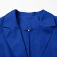 thumbnail image 6 of ZJXFGS Office Coats For Women Oversized Jacket Womens Business Casual Clothing Sweaters For Women Lapel Jacket For Women Classy Outfits For Women Womens Jacket Interview Outfits For Women Blue 3XL, 6 of 8