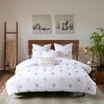 thumbnail image 2 of INK+IVY Stella Dot 3 Piece Cotton Percale Duvet Cover Mini Set King/Cal King, 2 of 7