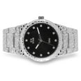 thumbnail image 4 of Ice Star Men's Luxury 45mm Nugget Watch with Diamond Accent Dial - Adjustable Band - Quartz Movement - Exquisite Silver Finish, 4 of 5
