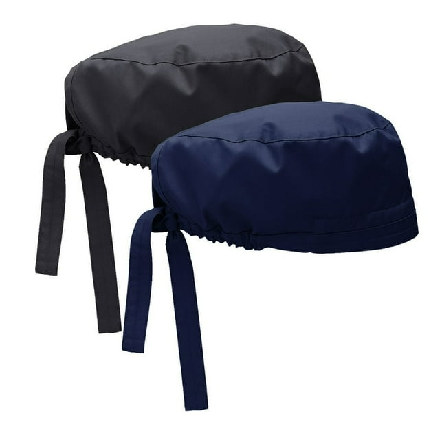 2 Pcs Femmes Coton Bandage Ajustable Bonnet de Sarrau Bande Anti-Transpiration Chapeau Bouffant Hommes