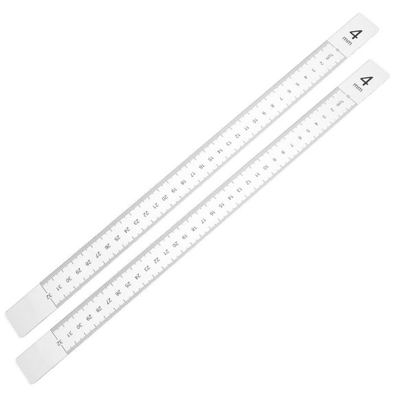 WEUVEB Acrylic Dough Leveling Ruler 1 Pair - Professional Dough Thickness Measuring Tool for Baking and Cooking Enthusiasts