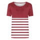 thumbnail image 3 of Tops de Cuello Redondo para las Mujeres de Manga Corta Impresa Casual, Camiseta de Moda para Uso Diario Y de Fiesta, 3 of 5