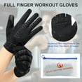 thumbnail image 5 of SNOW DEER Workout Gloves, Full Finger Padded Palm Weight Lifting Gym Gloves for Men & Women, Touch Screen Fingertips Washable Grip Gloves, 5 of 8