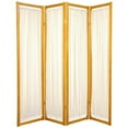 thumbnail image 2 of Oriental Furniture 72'' x 56'' Helsinki Shoji 4 Panel Room Divider, 2 of 4