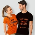 thumbnail image 6 of Tiqkatyck Womens Long Sleeve Shirts, Couples Matching Shirt Shes My Sweet Potato I Yam Set Gift T Shirts Womens Clothes T Shirts for Women Orange L, 6 of 6