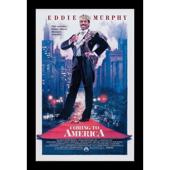 COMING TO AMERICA - 11x17 Framed Movie Poster