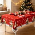 thumbnail image 4 of SLYNSHome Tablecloth For Christmas,Santa Claus Aluminum Foil Waterproof And Oilproof Xmas Table Cover, Holiday Party Decorations 137X183cm, 4 of 6