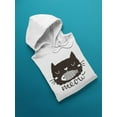 thumbnail image 3 of Cute Cat Face, Meow Hoodie Women -Image by Shutterstock, Female Small, 3 of 4