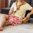thumbnail image 6 of Kdxio Cute Strawberry Print Mens Sleep Shorts Bottoms Soft Comfy Pajama Wear Pants with Drawstring Pockets, 6 of 7