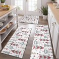 thumbnail image 2 of White Christmas Tree Pattern Kitchen Rugs Sets Of 3,Kitchen Runner Rugs Non Skid Washable,Decorative Kitchen Floor Mats for Kitchen,Sink,Laundry,17"x30"+ 17"x47" + 17"x59", 2 of 6