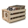 thumbnail image 1 of Crosley Caisse de Rangement Portable en Bois Rustique Vintage pour Collection de Disques Vinyles, 1 of 5