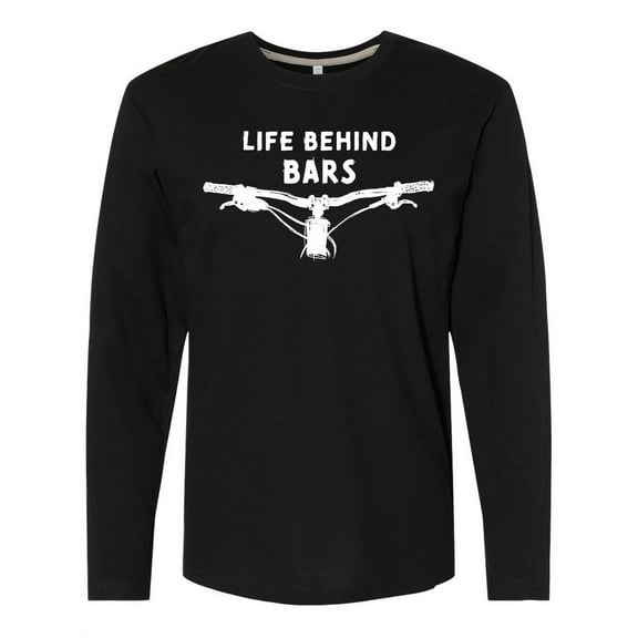 Inktastic Life Behind Bars Mountain Bike Long Sleeve T-Shirt
