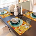 thumbnail image 6 of Placemats Set of 4 / 6, Autumn Maple Leaves Placemats for Dining Table Indoor/Outdoors Heat Resistant Washable Placemats 18" x 12", 6 of 8