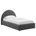 thumbnail image 2 of Resort Arched Round Twin Platform Bed in Heathered Weave Slate, 2 of 9