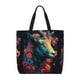 thumbnail image 1 of Easygdp Colorful Flower Goat Bolsa Tote para Mujer, Bolso de Hombro para Trabajo, Playa, Viajes, Compras y Supermercado, 1 of 7