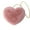 Pink, variant on Heart Purse,Valentines Purse,10*8IN Furry Purse for Girls Heart Shaped Fluffy Faux Fur Handbag for Women Soft Small Shoulder Bag Clutch Purse Valentine's Day Gift(Pink)