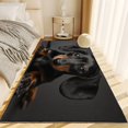 thumbnail image 4 of Machine Washable Rug 2x3 ft Area Rugs Animals Black Tan Dachshund Non Slip Rugs for Living Room Bedroom Print Rug Carpet Stain Resistant, Home Decor Office Area Rug, 4 of 7