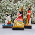 thumbnail image 2 of Ramdarbar Statue in Resin Lord Ram, Sita, Laxman & Hanuman Statue Ram Darbar Idol Hindu God Family Religious God Statue Ram Family Figure Ram Bhagwan Parivar for Temple Decor Gift - AtoZ India Cart, 2 of 5