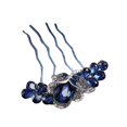 thumbnail image 2 of Skymirror Non-slip Wave Teeth Exquisite Hair Comb Women Rhinestone Flower Decor Wedding Hair Stick Hair Accessories, 2 of 8