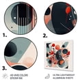 thumbnail image 3 of Designart "Crimson Secrets in Minimalism III" Minimalism Metal Art Print, 3 of 5