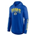 thumbnail image 2 of Men's Fanatics Royal Los Angeles Rams Front Runner Long Sleeve Hooded T-Shirt, 2 of 3
