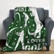 thumbnail image 5 of LHSHID Flannel Fleece Blanket American Football Field Green for Bedroom Couch Travelling Comfortable All Season Air Conditioning Blanket for Adult Chidern 30x40in, 5 of 6