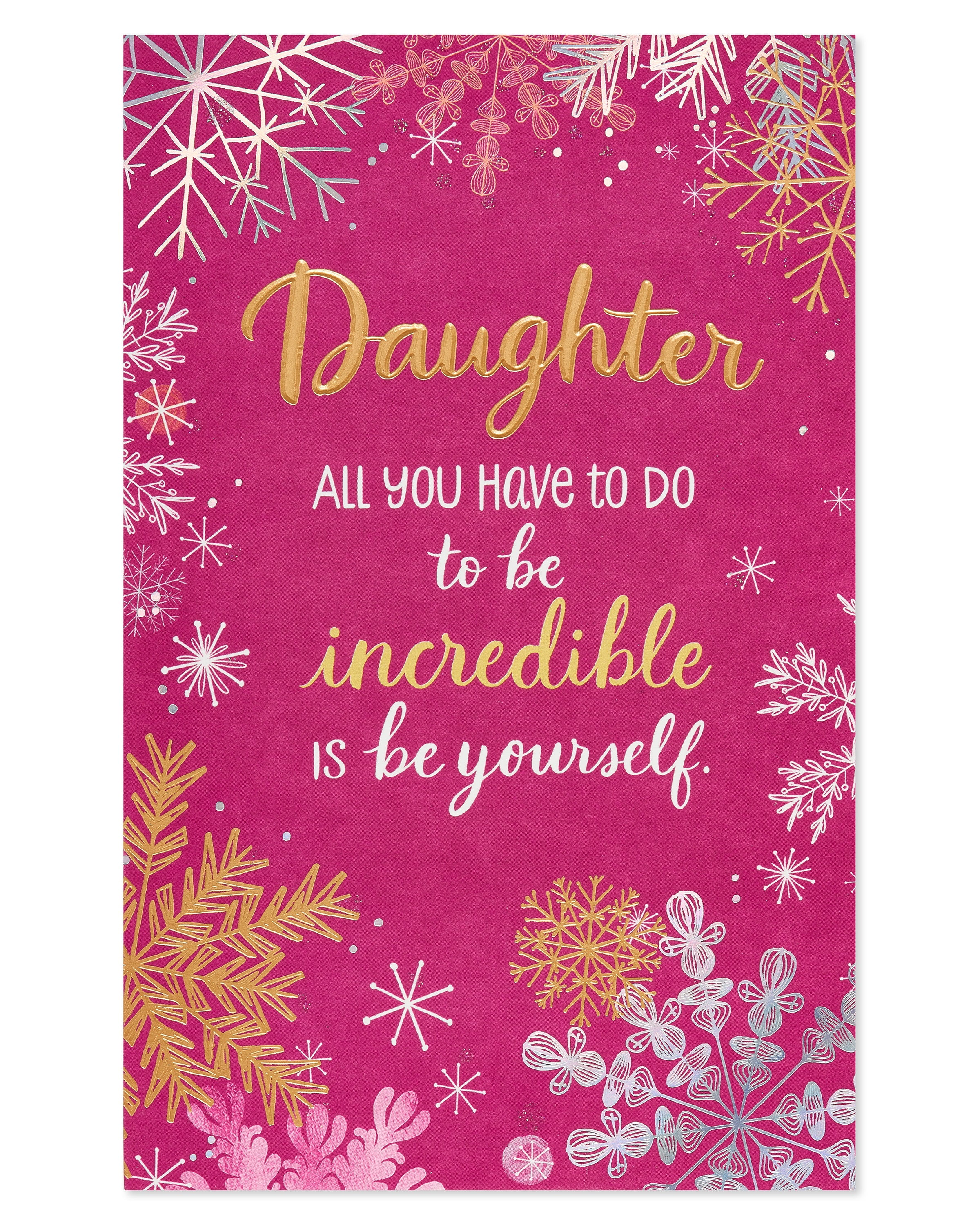 American Greetings Christmas Card for Daughter (Incredible)