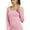 Pink, variant on T-Shirt - Women's Fitted Cotton Long Sleeve Scoop Neck Tee S, Mint