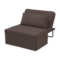 thumbnail image 6 of Relax A Lounger Amare Convertible Ottoman in Dark Brown Fabric Upholstery, 6 of 8