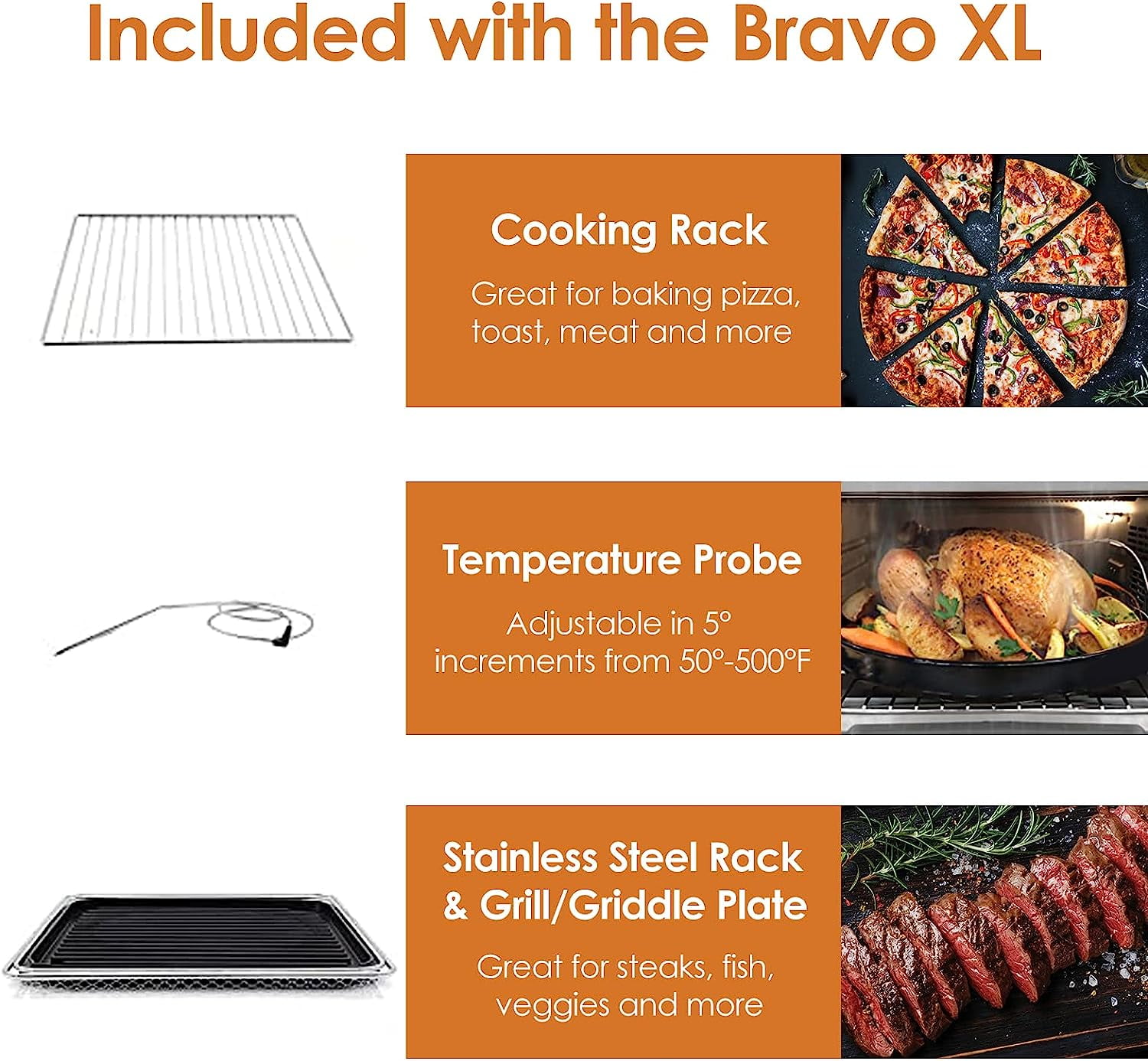 NuWave Bravo XL Air Fryer Toaster Smart Oven, 30-Qt XL Capacity 12-in-1  Countertop Grill/Griddle Combo, Cooking