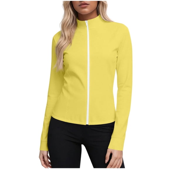 Dlentnea Women's Plus Size Jacket Sun Protection Full Zip Long Sleeve Shirts Hiking Lightweight Jackets Clothes XXXXXL