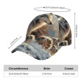thumbnail image 2 of Fotbe Wolf Family Winter Wonderland Gorro Clásico de Béisbol, Gorra Ajustable con Broche Snapback, Gorro de Exterior de Algodón Suave, 2 of 6