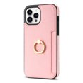 thumbnail image 5 of Allytech iPhone 11 Pro Max Case with Ring Holder, Slim Fit Cards Holder Cash Pocket Protective PU Leather TPU Shell Wallet Phone Case for Apple iPhone 11 Pro Max - Pink, 5 of 8