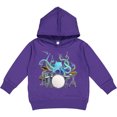 thumbnail image 2 of Inktastic Cute Blue Octopus Drumming Toddler Hoodie, 2 of 4