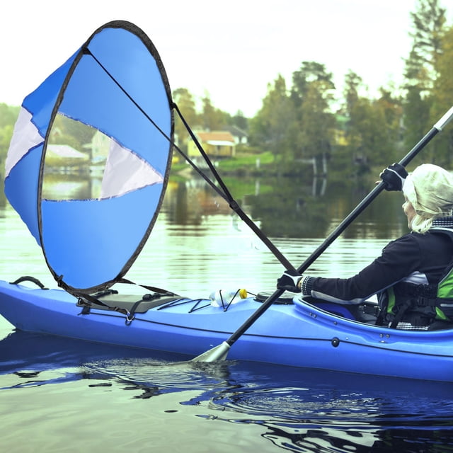 Keenso Wind Sail Kayak Sail Folding Type Ultra Lightweight Safe Downwind Easy To Use